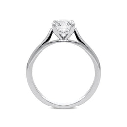 Platinum 0.80ct Diamond Brilliant Cut Solitaire Ring FEU-1829