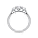 Platinum 1.01ct Diamond Brilliant Cut Trilogy Ring, FEU-1771.