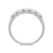 Platinum 1.05ct Diamond Five Stone Half Eternity Ring, FEU-938. 