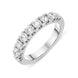Platinum 1.07ct Diamond Brilliant Cut Half Eternity Ring, FEU-1697.
