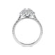 Platinum 1.27ct Diamond Double Halo Ring, FEU-1508.