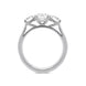 Platinum 2.00ct Diamond Claw Set Trilogy Ring, FEU-601.