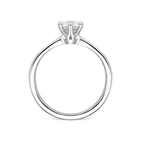 Platinum 0.60ct Diamond Solitare Ring R1126