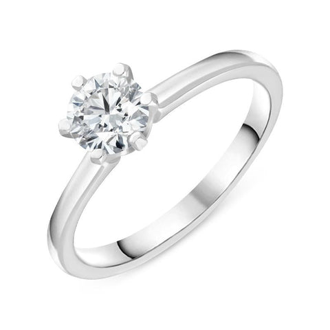 Platinum 0.60ct Diamond Solitare Ring R1126