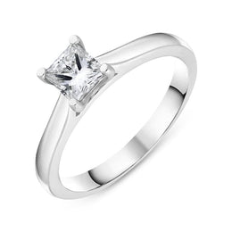 Platinum 0.58ct Diamond Solitare Ring R1122