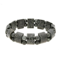 Preseli Bluestone Arc and Bead Stretch Bracelet, B904.