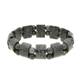 Preseli Bluestone Arc and Bead Stretch Bracelet, B904.