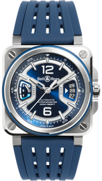 Bell &amp; Ross BR X3 Blue Steel Watch BRX3R-BLU-ST/SRB