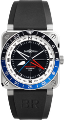 Bell & Ross BR 03 GMT Compass Limited Edition Watch BR0393-COM-ST/SRB