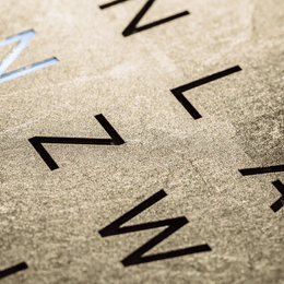 QLOCKTWO Earth 45 Creators Edition Gold Wall Clock Watch