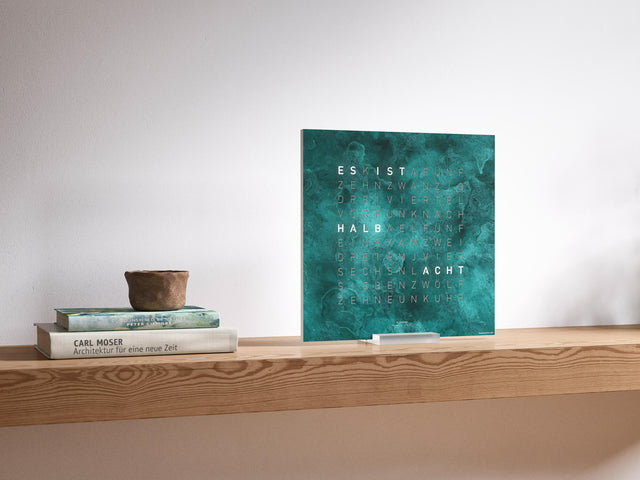 QLOCKTWO Earth 45 Creators Edition Vintage Copper Wall Clock Watch