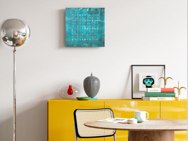 QLOCKTWO Earth 45 Creators Edition Vintage Copper Wall Clock Watch