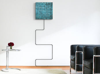 QLOCKTWO Earth 45 Creators Edition Vintage Copper Wall Clock Watch