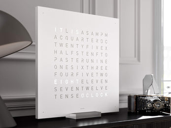 QLOCKTWO Earth 45 White Pepper Wall Clock Watch