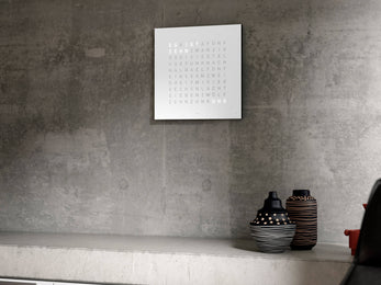 QLOCKTWO Earth 45 White Pepper Wall Clock Watch