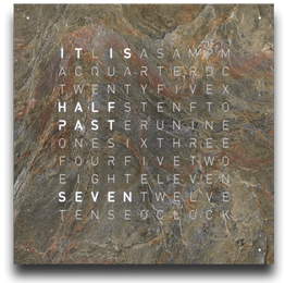 QLOCKTWO Earth 90 Creators Edition Glintscape Wall Clock LG4ENGS