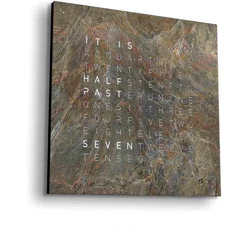 QLOCKTWO Earth 90 Creators Edition Glintscape Wall Clock Watch