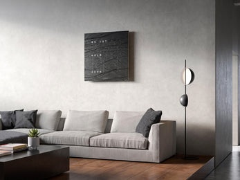 QLOCKTWO Earth 90 Creators Edition Metamorphite Wall Clock Watch