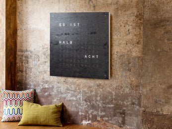 QLOCKTWO Earth 90 Creators Edition Metamorphite Wall Clock Watch