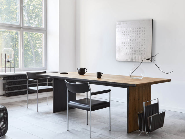 QLOCKTWO Earth 90 Creators Edition Platinum Wall Clock Watch