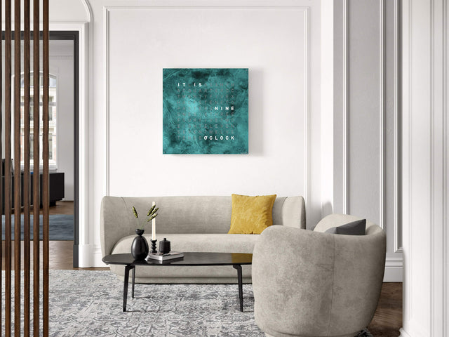 QLOCKTWO Earth 90 Creators Edition Vintage Copper Wall Clock Watch