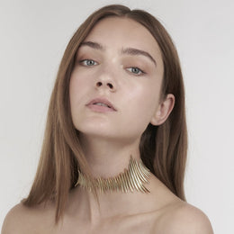 Shaun Leane Quill 18ct Yellow Gold Plated Sterling Silver Multi Choker