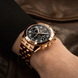 Breitling Classic AVI 42 P-51 Mustang Red Gold Bracelet Watch