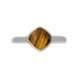 Sterling Silver Tigers Eye Cushion Ring, R406