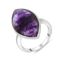 Sterling Silver Blue John Marquise Ring