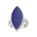 Sterling Silver Lapis Lazuli Marquise Ring, R837.