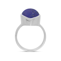 Sterling Silver Lapis Lazuli Marquise Ring, R837.