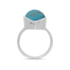 Sterling Silver Turquoise Marquise Ring, R837.