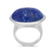 Sterling Silver Lapis Lazuli Wide Oval Flow Ring, R839.