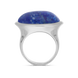 Sterling Silver Lapis Lazuli Wide Oval Flow Ring, R839.