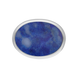 Sterling Silver Lapis Lazuli Wide Oval Flow Ring, R839.