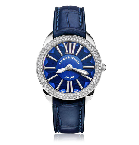 Backes & Strauss Watch Mayfair 33 Diamond Bezel Watch