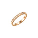 Chopard Ice Cube 18ct Rose Gold Diamond Half Set Slim Ring