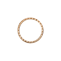 Chopard Ice Cube 18ct Rose Gold Diamond Half Set Slim Ring