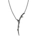 Shaun Leane Rose Thorn Sterling Silver Black Rhodium Single Drop Pendant