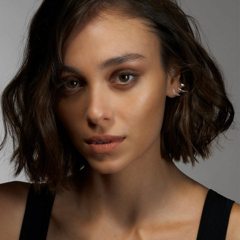 Shaun Leane Rose Thorn Swerve Sterling Silver Extra Large Stud Earrings