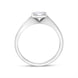 18ct White Gold 0.89ct Diamond Princess Cut Solitaire Ring - Size P