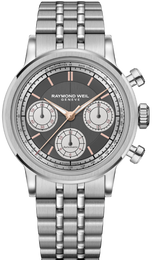 Raymond Weil Watch Millesime Automatic Tri-Compax Chronograph Anthracite Sector 7765-ST-60651