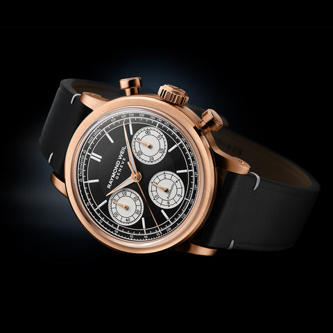 Raymond Weil Millesime Automatic Tri-Compax Chronograph Black Sector Watch