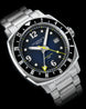 Duckworth Prestex Watch Rivington GMT Blue Fume Steel Bracelet