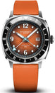 Duckworth Prestex Watch Rivington GMT Orange Fume Orange Rubber D489-05-OR