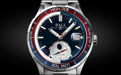 Ball Watch Company Roadmaster Ocean Explorer Limited Edition Watch with white dial, steel bracelet, steel case