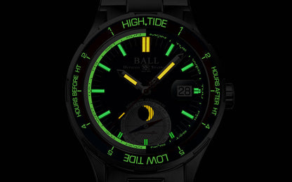 Ball Watch Company Roadmaster Ocean Explorer Limited Edition Watch with white dial, steel bracelet, steel case