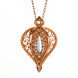 Rose Gold Vermeil Bauxite Flore Filigree Small Necklace P2338C