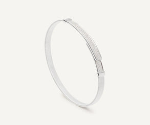 Marco Bicego Masai 18ct White Gold Coil 0.50ct Diamond Bangle