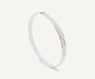 Marco Bicego Masai 18ct White Gold Coil 0.50ct Diamond Bangle